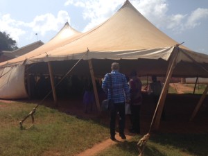 Tent church Uganda